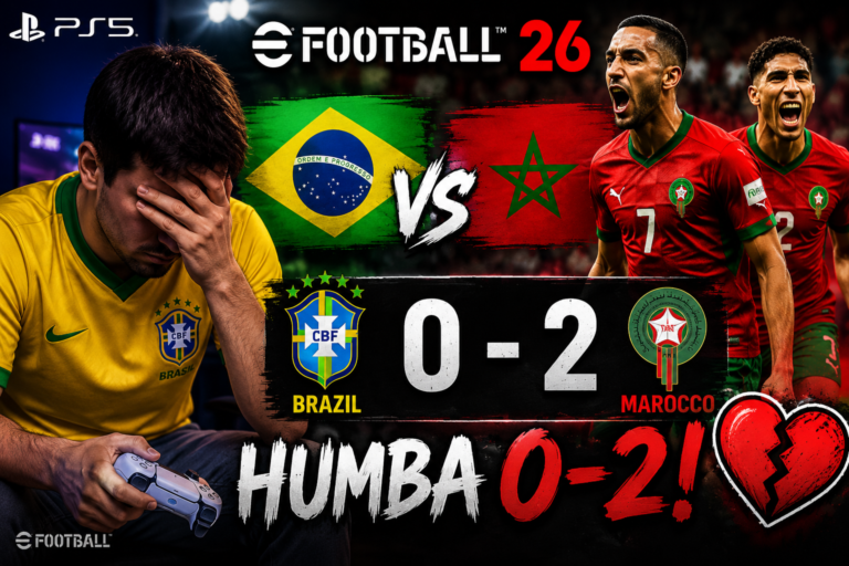BRAZILI U TURPËRUA! 😱 Humbja 0-2 ndaj Marokut | eFootball 2026 PS5