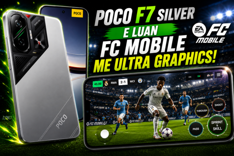 Testim i POCO F7 Silver në FC Mobile
